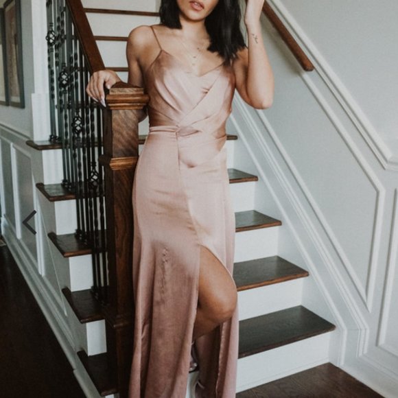 Maxi Dress Dresses & Skirts - NWT Wire Top Mocha Colored Maxi Dress